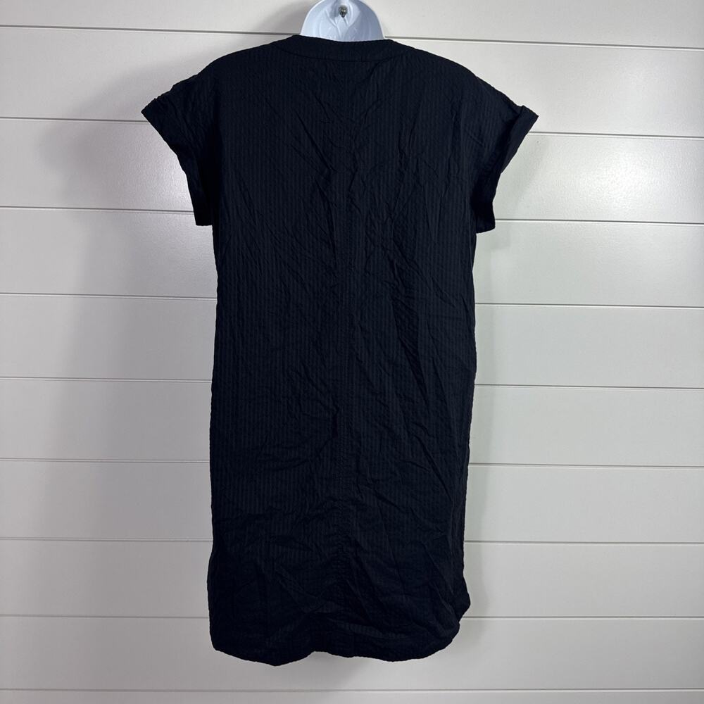 Vineyard Vines Performance Harbor Seersucker Dress V-Neck Black sz XS - Picture 4 of 6